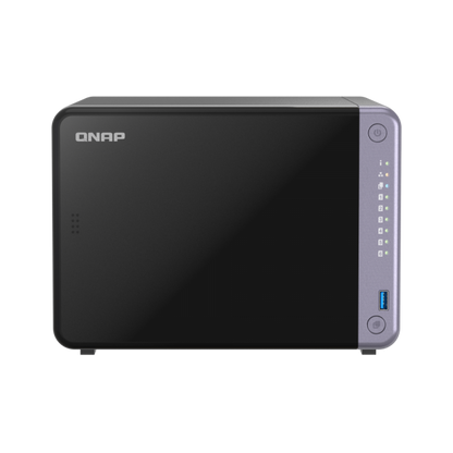 QNAP NAS - 6-bay 3.5" desktop NAS, AL524 4C 2.0GHz, 4GB DDR4 RAM (max 16GB), 2 x 10GbE SFP+, 2 x 2.5GbE, 1 x PCIe Gen3, 2 x USB 3.2 Gen1 - PROMO FINO AD ESAURIMENTO STOCK [TS-632X-4G]