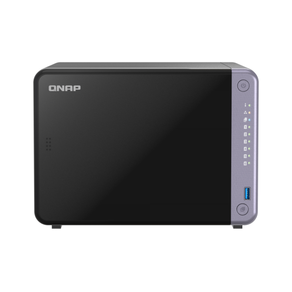 QNAP NAS - 6-bay 3.5" desktop NAS, AL524 4C 2.0GHz, 4GB DDR4 RAM (max 16GB), 2 x 10GbE SFP+, 2 x 2.5GbE, 1 x PCIe Gen3, 2 x USB 3.2 Gen1 - PROMO FINO AD ESAURIMENTO STOCK [TS-632X-4G]
