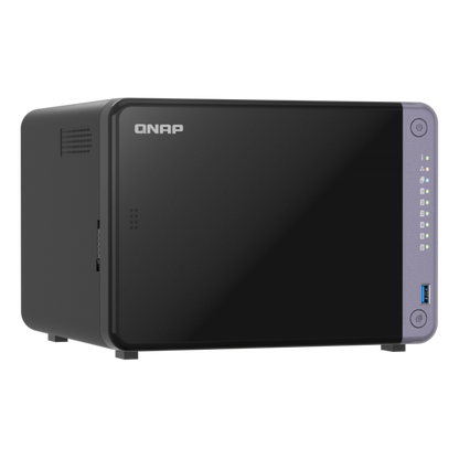 QNAP NAS - 6-bay 3.5" desktop NAS, AL524 4C 2.0GHz, 4GB DDR4 RAM (max 16GB), 2 x 10GbE SFP+, 2 x 2.5GbE, 1 x PCIe Gen3, 2 x USB 3.2 Gen1 - PROMO FINO AD ESAURIMENTO STOCK [TS-632X-4G]