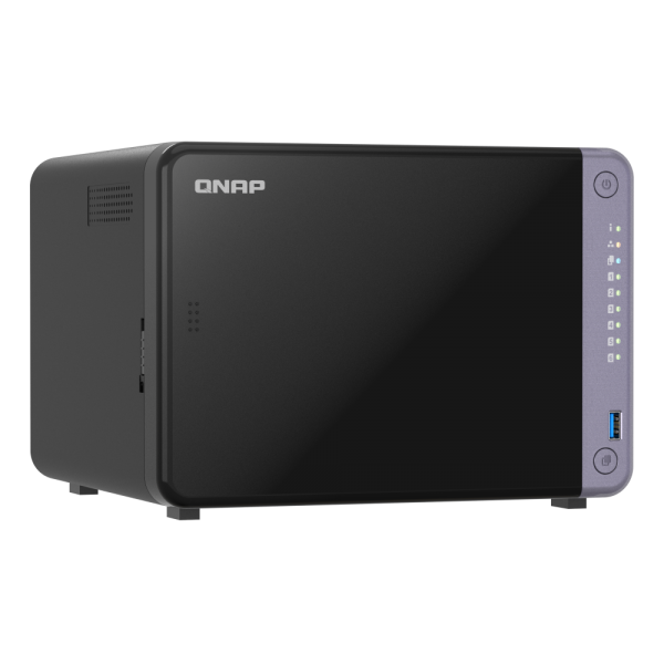 QNAP NAS - 6-bay 3.5" desktop NAS, AL524 4C 2.0GHz, 4GB DDR4 RAM (max 16GB), 2 x 10GbE SFP+, 2 x 2.5GbE, 1 x PCIe Gen3, 2 x USB 3.2 Gen1 - PROMO FINO AD ESAURIMENTO STOCK [TS-632X-4G]