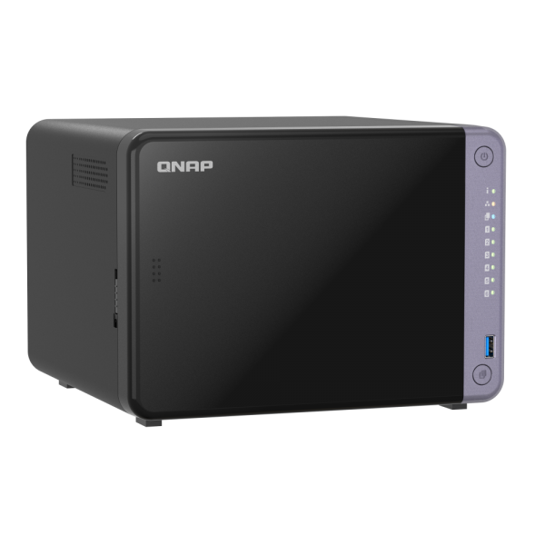 QNAP NAS - 6-bay 3.5" desktop NAS, AL524 4C 2.0GHz, 4GB DDR4 RAM (max 16GB), 2 x 10GbE SFP+, 2 x 2.5GbE, 1 x PCIe Gen3, 2 x USB 3.2 Gen1 - PROMO FINO AD ESAURIMENTO STOCK [TS-632X-4G]