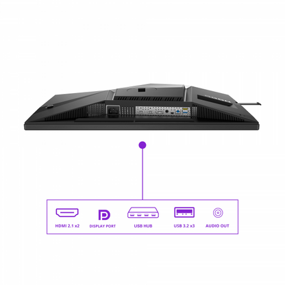 AOC MONITOR GAMING 32 QD-OLED 4K UHD 165HZ, REG ALTEZZA, DP/HDMI, MULTIMEDIALE [AG326UD]