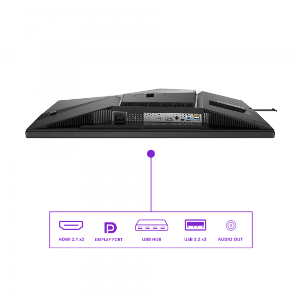 AOC MONITOR GAMING 32 QD-OLED 4K UHD 165HZ, REG ALTEZZA, DP/HDMI, MULTIMEDIALE [AG326UD]