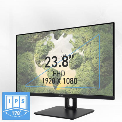 MSI MONITOR 23.8 LED IPS 16:9 FHD 1MS 100Hz, DP/HDMI, PIVOT, MULTIMEDIALE [PRO MP245PG]