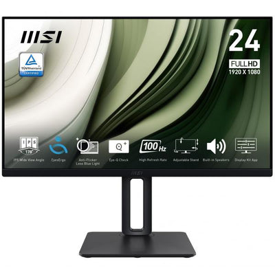 MSI MONITOR 23.8 LED IPS 16:9 FHD 1MS 100Hz, DP/HDMI, PIVOT, MULTIMEDIALE [PRO MP245PG]