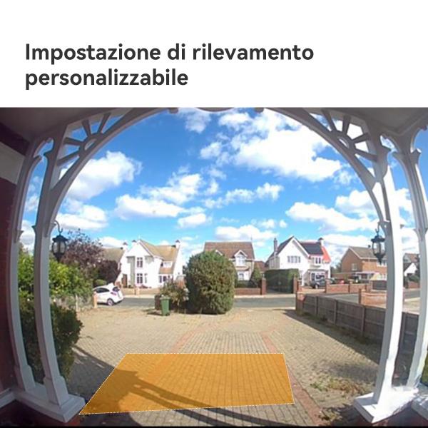IMOU DOORBLELL 2S 2K KIT CAMPANELLO WI-FI WIRELESS, BATTERIA 5000MAH, LENTE 2,3MM, CAMPO VISIVO 166 [DB-2SP-3T0W/DS2S]