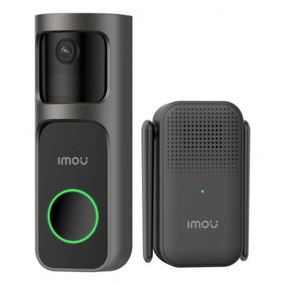 IMOU DOORBLELL 2S 2K KIT CAMPANELLO WI-FI WIRELESS, BATTERIA 5000MAH, LENTE 2,3MM, CAMPO VISIVO 166 [DB-2SP-3T0W/DS2S]