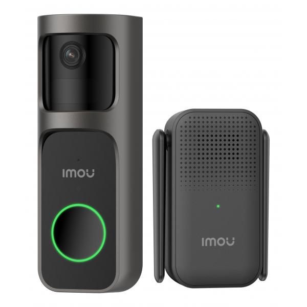 IMOU DOORBLELL 2S 2K KIT CAMPANELLO WI-FI WIRELESS, BATTERIA 5000MAH, LENTE 2,3MM, CAMPO VISIVO 166 [DB-2SP-3T0W/DS2S]