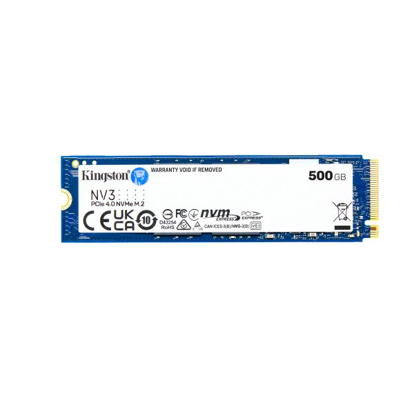 Kingston NV3 - M.2 2280 NVMe SSD - 500 GB - M.2 - 5000 MB/s [SNV3S/500G]