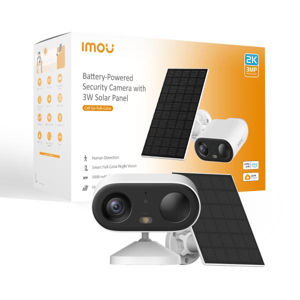 IMOU TELECAMERE A BATTERIA CELL GO FULL COLOR KIT BULLET WI-FI FULL-COLOR 3 MP 2.8 MM IR BATTERIA + [KIT IPC-TB3FP-3T0WE]