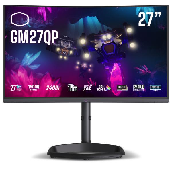 COOLER MASTER MONITOR GAMING CURVO 27 LED VA WQHD 16:9 1MS 400 CDM 240HZ, DP/HDMI, MULTIMEDIALE [CMI-GM27QP-EK]
