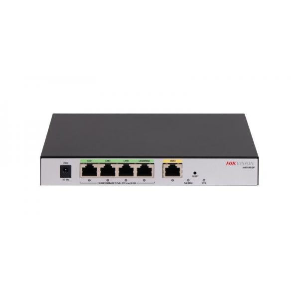 Hikvision DS-3WG105GP-SI router cablato Fast Ethernet, Gigabit Ethernet Nero, Grigio [DS-3WG105GP-SI]