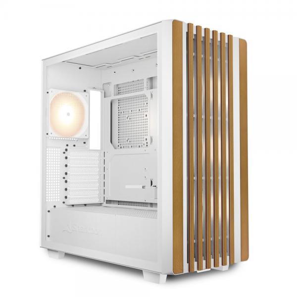 SHARKOON CASE REBEL C70G RGB WHITE [REBEL C70G ATX WH]
