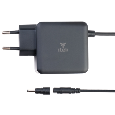 ITEK ALIMENTATORE UNIV. NOTEBOOK 65W 8 conn, GaN SUPER SLIM [ITNBAW65]