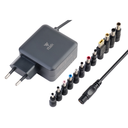 ITEK ALIMENTATORE UNIV. NOTEBOOK 65W 8 conn, GaN SUPER SLIM [ITNBAW65]