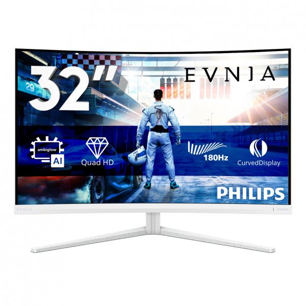 Philips Evnia 5000 32M2C5501/00 Monitor PC 80 cm (31.5") 2560 x 1440 Pixel Quad HD LCD Bianco [32M2C5501/00]