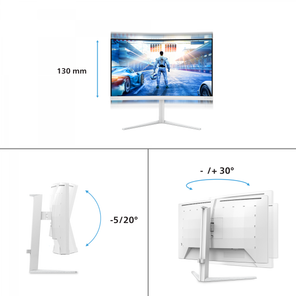 Philips Evnia Series - 27 inch Curved QHD Monitor - 2560x1440 - 180Hz [27M2C5501/00]