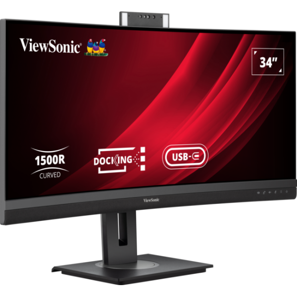 Viewsonic LED monitor VG3457CV 34 inch curved 2K - 21:9 350 nits - resp 5ms - incl 2x5W speakers + webcam 5Mp - USB-C [VG3457CV]