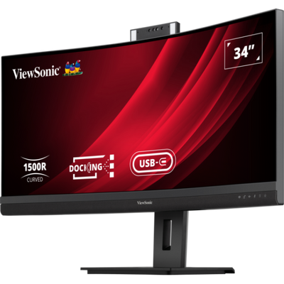 Viewsonic LED monitor VG3457CV 34 inch curved 2K - 21:9 350 nits - resp 5ms - incl 2x5W speakers + webcam 5Mp - USB-C [VG3457CV]