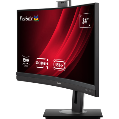 Viewsonic LED monitor VG3457CV 34 inch curved 2K - 21:9 350 nits - resp 5ms - incl 2x5W speakers + webcam 5Mp - USB-C [VG3457CV]