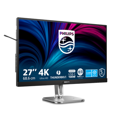 Philips 6000 Series - 27 inch - 3840x2160 - 4K UHD - USB-C - Thunderbolt [27B2U6903/00]