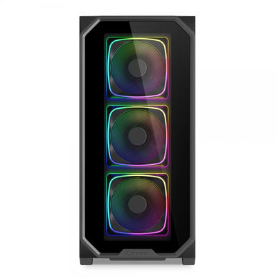 SHARKOON CASE AK5G RGB ATX BLACK [AK5G RGB ATX BLACK]