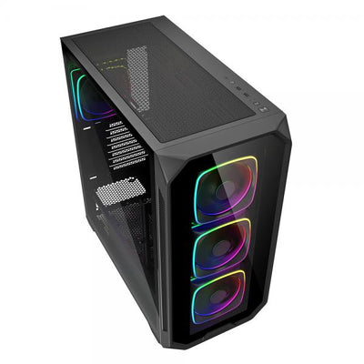 SHARKOON CASE AK5G RGB ATX BLACK [AK5G RGB ATX BLACK]