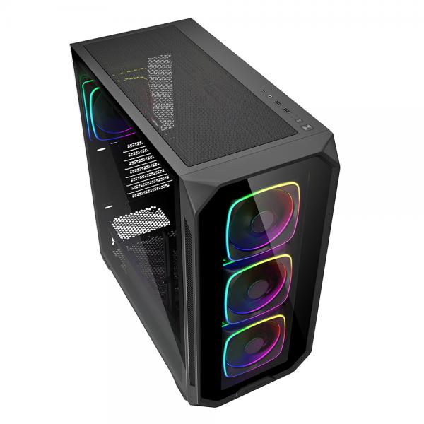 SHARKOON CASE AK5G RGB ATX BLACK [AK5G RGB ATX BLACK]