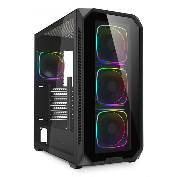 SHARKOON CASE AK5G RGB ATX BLACK [AK5G RGB ATX BLACK]