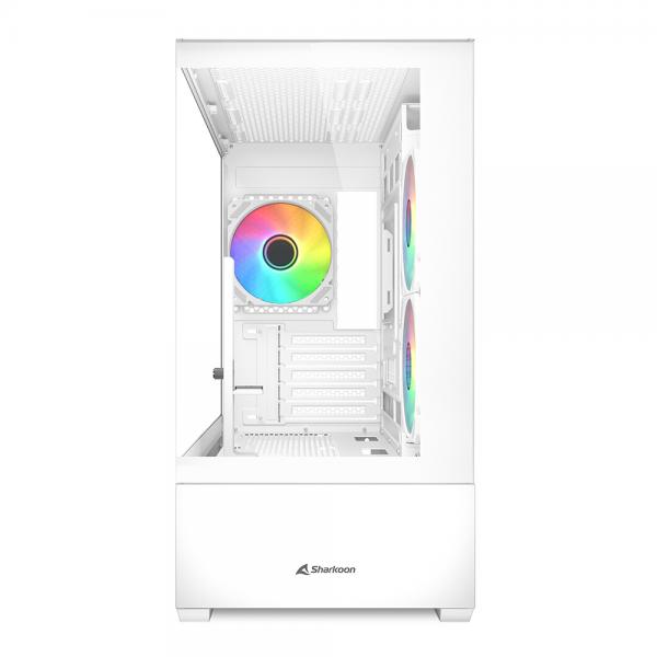 SHARKOON CASE MK6 RGB WHITE MICRO - ATX [MK6 RGB MATX WHITE]