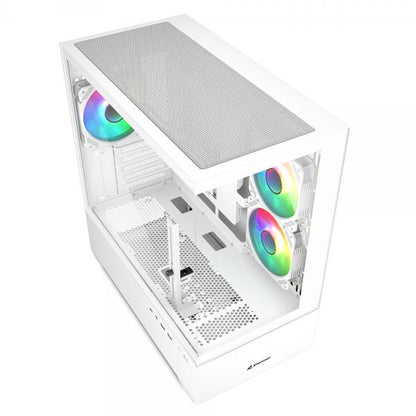 SHARKOON CASE MK6 RGB WHITE MICRO - ATX [MK6 RGB MATX WHITE]