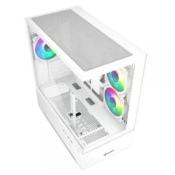 SHARKOON CASE MK6 RGB WHITE MICRO - ATX [MK6 RGB MATX WHITE]