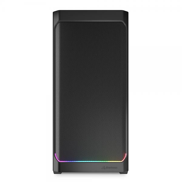 SHARKOON CASE AK4 ATX RGB STRIP BLACK [AK4 ATX BLACK]