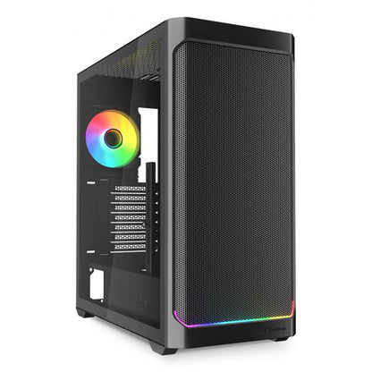SHARKOON CASE AK4W ATX RGB STRIP BLACK [AK4W ATX BLACK]