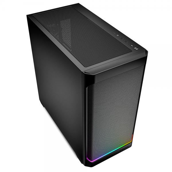 Sharkoon MK4 RGB Strip Micro Tower Nero [MK4RGBSTRIPBLACK]