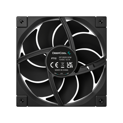 DEEPCOOL VENTOLE CASE FT12 NERA 12cm POTENTE SILENZIOSA DURATURA 4PIN PWM [R-FT12-BKWPN1-G]