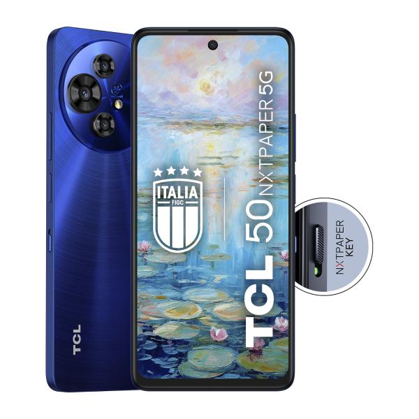 TCL 50 NXTPAPER 5G 17,2 cm (6.78") Doppia SIM Android 14 USB tipo-C 8 GB 256 GB 5010 mAh Blu [0115340274]