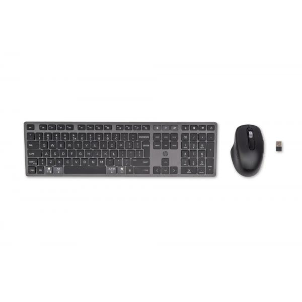 Hp 720 Multi-Device Rechargeable Wireless Keyboard and Mouse Combo (9T5A9AA) - QWERTY [9T5A9AA#ABB]