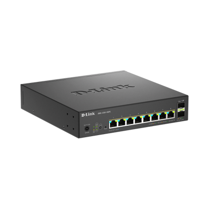 D-LINK SWITCH 10-PORT MULTI-GIGABIT SMART MANAGED POE+ INCLUDING 8 MULTI-GIGABIT 2.5G POE AND 2 10G [DMS-1250-10SPL]