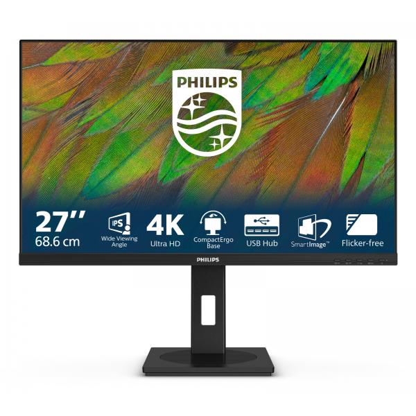 PHILIPS MONITOR 27 LED IPS 4K UHD 4MS 350 CDM, PIVOT, DP/HDMI, MULTIMEDIALE [27B1N3800]