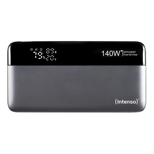 INTENSO POWER BANK HE25000 140 W, CARICA FINO 3 DISPOSITIVI, GRIGIO NERO [7350060]