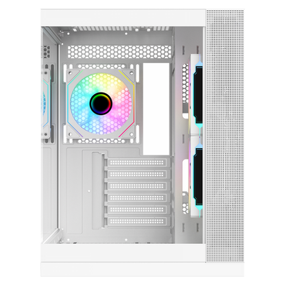 ITEK CASE DARK CAVE DS, GAMING TOWER, ATX, 3X12CM ARGB FAN, 2XUSB3, TYPE-C, SIDE FRONT PANEL TEMP [ITGCADCDSW]