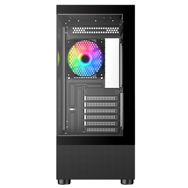 ITEK CASE SHOWBUI 33B, GAMING TOWER ATX, 12CM ARGB FAN, USB3, SIDE FRONT PANEL TEMP GLASS [ITGCASB33B]