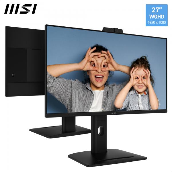 MSI MONITOR 27 LED IPS 16:9 QHD 1MS 250 CDM, PIVOT, USB-C DOCK, WEBCAM, DP/HDMI, MULTIMEDIALE, TYPE-C 98W, VESA, EPEAT [PRO MP275QPDG]