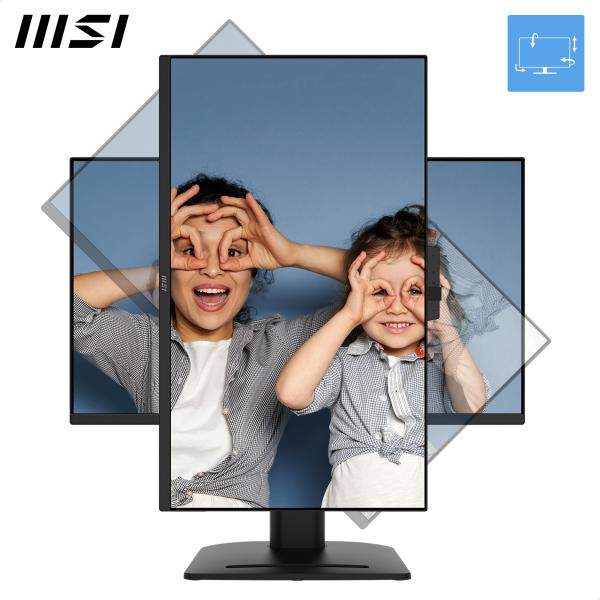 MSI MONITOR 27 LED IPS 16:9 QHD 1MS 250 CDM, PIVOT, USB-C DOCK, WEBCAM, DP/HDMI, MULTIMEDIALE, TYPE-C 98W, VESA, EPEAT [PRO MP275QPDG]