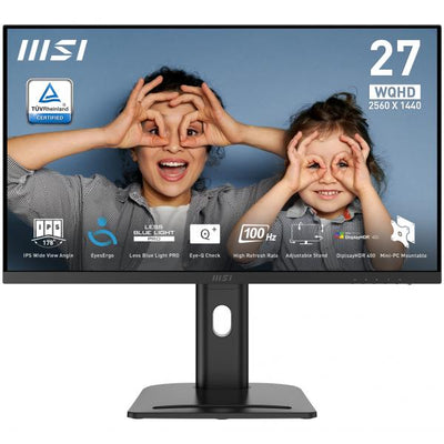 MSI PRO MP273QP E2 Monitor PC 68,6 cm (27") 2560 x 1440 Pixel Wide Quad HD LED Nero [PROMP273QPE2] - ITPartners