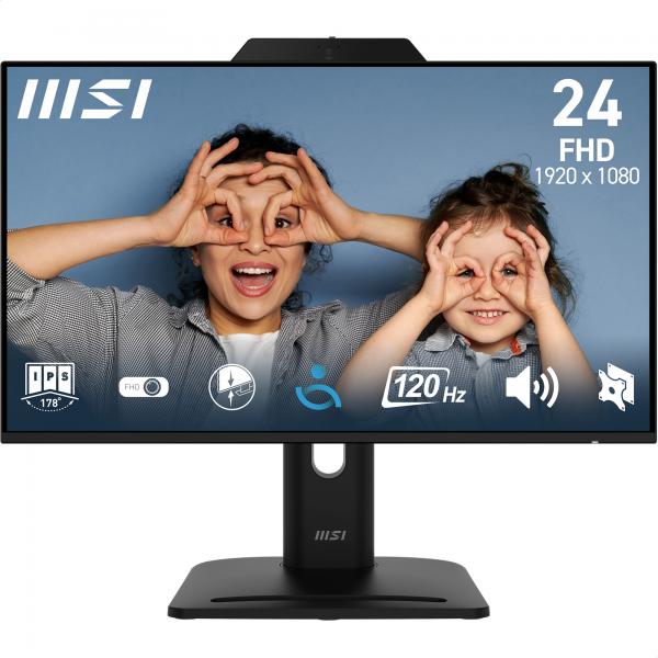 MSI MONITOR 23,8 LED IPS 16:9 FHD 120Hz 300 CDM, WEBCAM, PIVOT, VGA/DP/HDMI, MULTIMEDIALE [PRO MP242PMG]