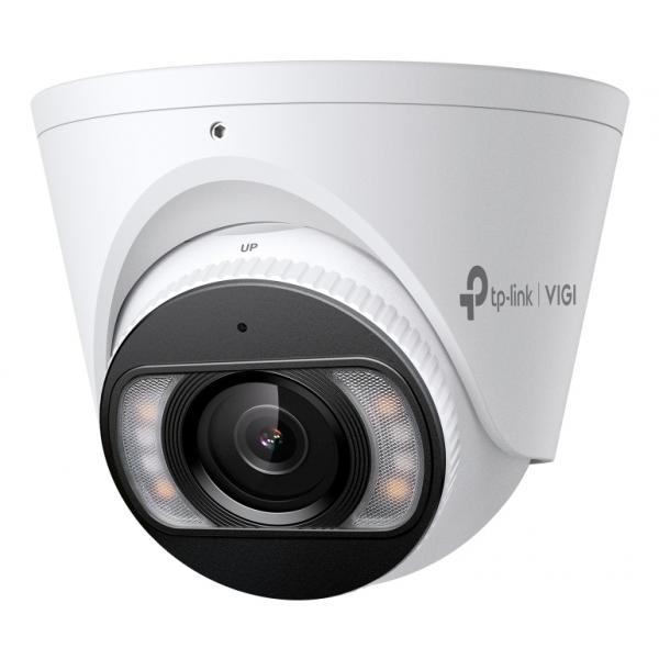 TP-Link - 4MP Full-Color Turret Network Camera SPEC: 4MP, 4mm Fixed Lens, 1/2.7? Progressive Scan CMOS, H.265+/H.265/H.264+/H.264, IR/White LED, 25fps/30fps (2688x1520), IP67,Web, PoE/DC 12V,120dB WD [InSightS445(4mm)]
