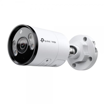 TP-Link - 4MP Full-Color Bullet Network Camera SPEC: 4MP, 2.8mm Fixed Lens, 1/2.7? Progressive Scan CMOS, H.265+/H.265/H.264+/H.264, IR/White LED, 25fps/30fps (2688x1520), IP67,Web, PoE/DC 12V,120dB [InSightS345(2.8mm)]