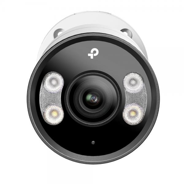TP-Link - 4MP Full-Color Bullet Network Camera SPEC: 4MP, 2.8mm Fixed Lens, 1/2.7? Progressive Scan CMOS, H.265+/H.265/H.264+/H.264, IR/White LED, 25fps/30fps (2688x1520), IP67,Web, PoE/DC 12V,120dB [InSightS345(2.8mm)]